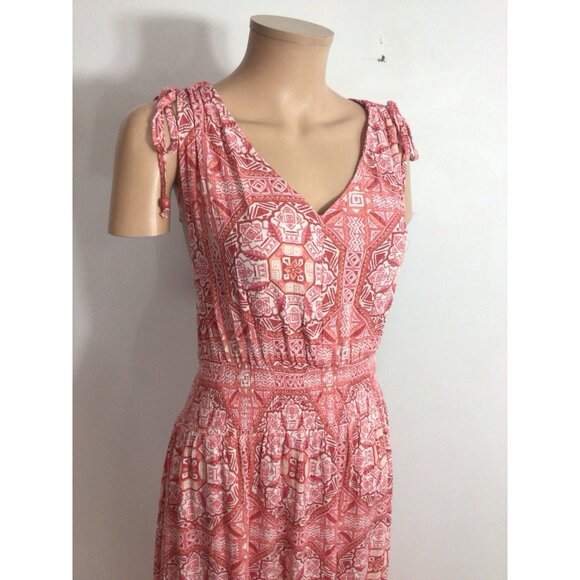 Floral Maxi Dress Cottage Core Side Pockets Womens XL - Picture 2 of 10